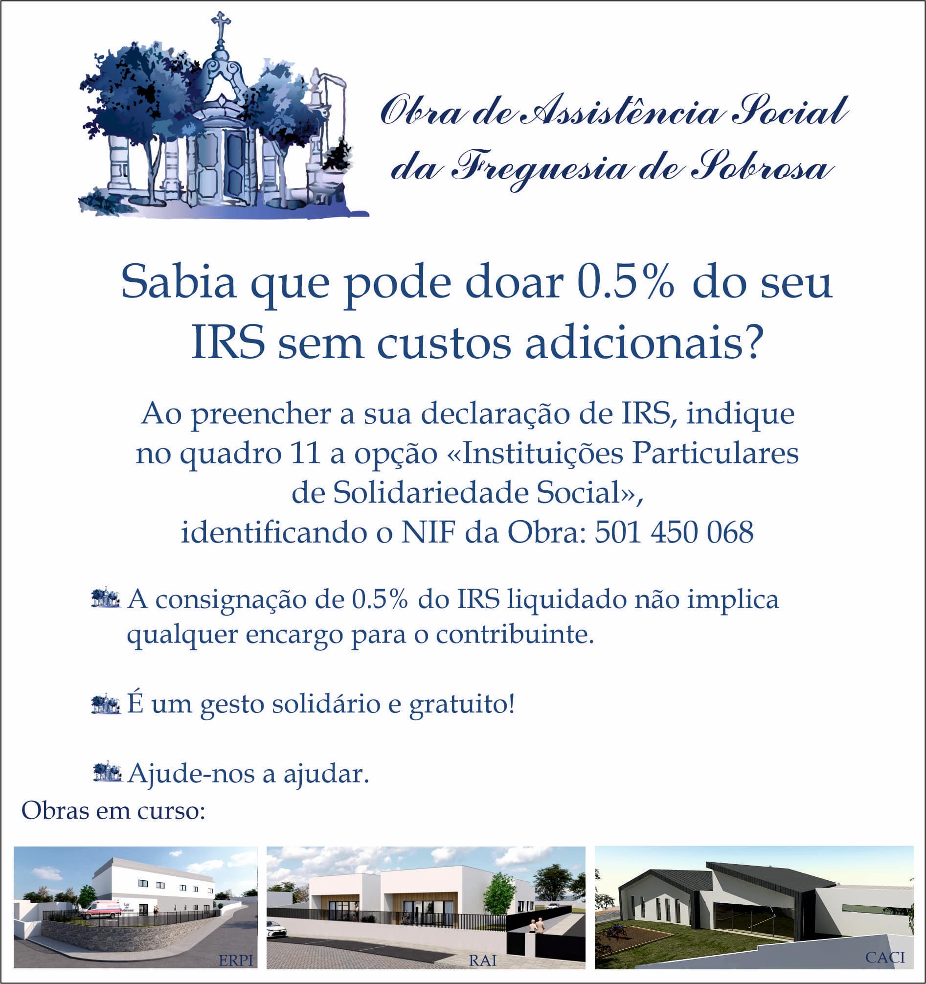 Saiba de que forma pode ajudar...